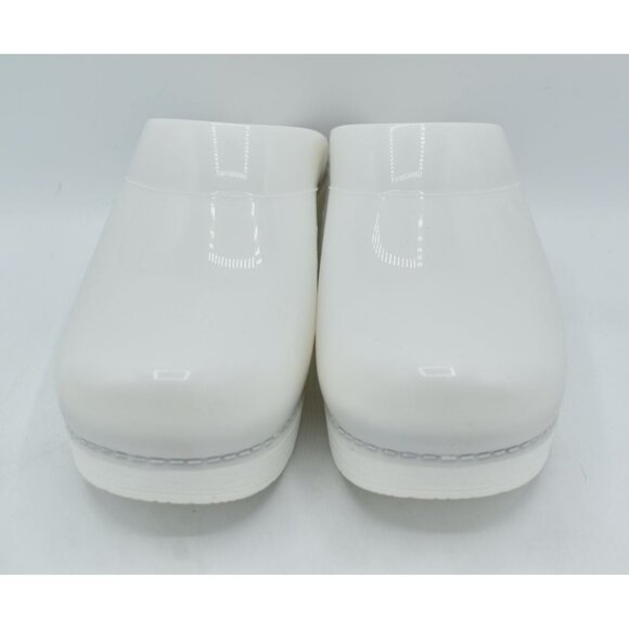 Dansko Womens Size US 7.5-8 EU 38 Sonja Translucent White Slip On Clogs Shoes - Picture 7 of 12